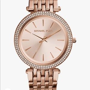Michael Kors Darci 3 Hand Watch with Glitz Accents, 39MM